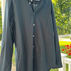 NWT men’s blue polka dot button up